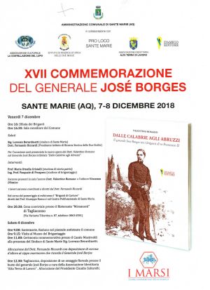 XVII Commemorazione del generale José Borges