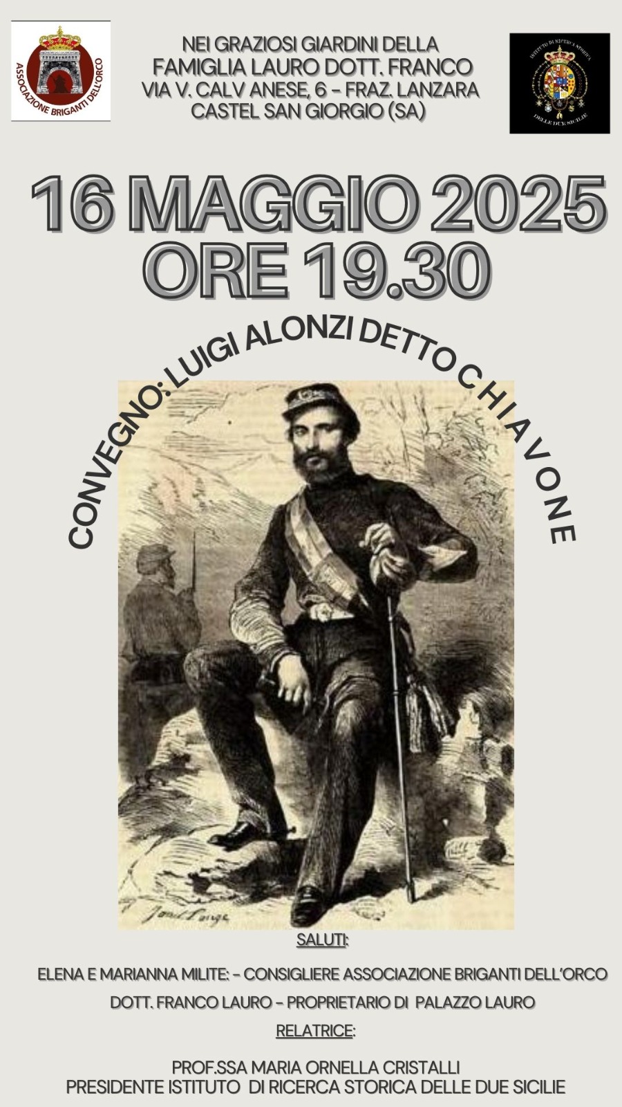 evento 16 maggio